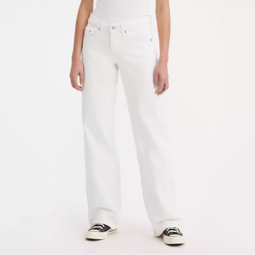 Levi low loose jeans (white)